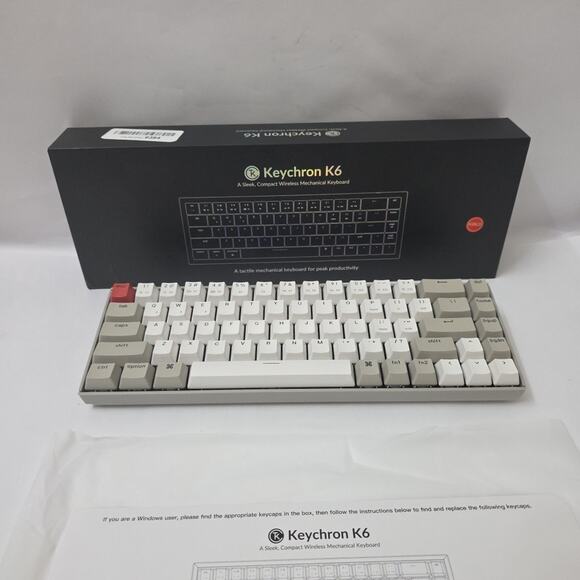 Keychron V6 Wired RGB Mechanical Keyboard, Hot-Swap, Knob, K Pro Red Switch - Picture 11 of 11